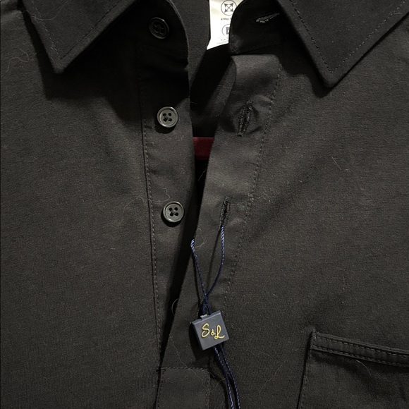 NWT State & Liberty “The Ott” Black Polo - Picture 2 of 5